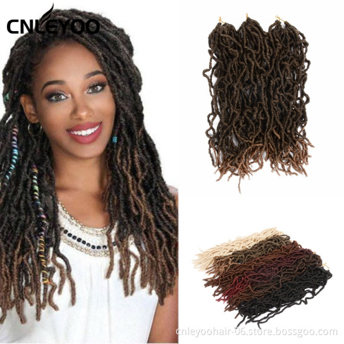 Special offer wholesale high temperature resistant artificial locks crochet African ladies whip wig